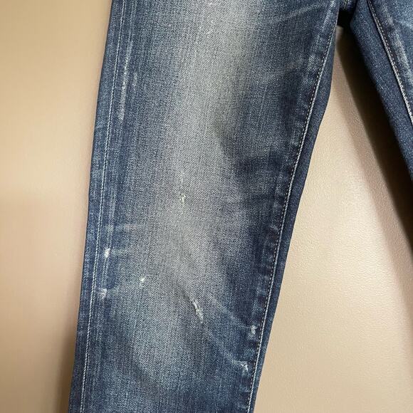 NWOT Moussy MV VELMA‎ SKINNY JEAN DARK BLUE Size 24 Slightly Distressed Classic - Picture 10 of 16